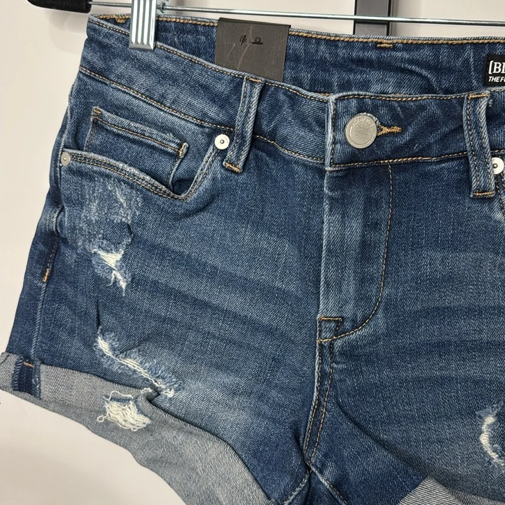 Blank NYC Roll Up Blue Denim Shorts The Fulton Size 26 New NWT